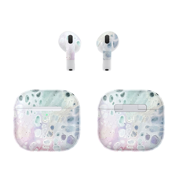 AirPods 4 Oil Paint Series Rainbow Waves Skin