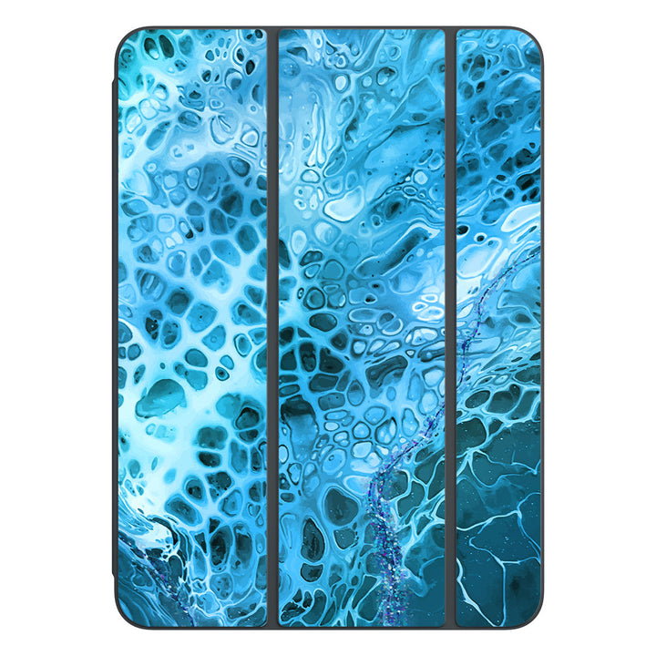 Smart Folio for iPad Pro 11-inch (M4) Oil Paint Series Teal Waves Skin