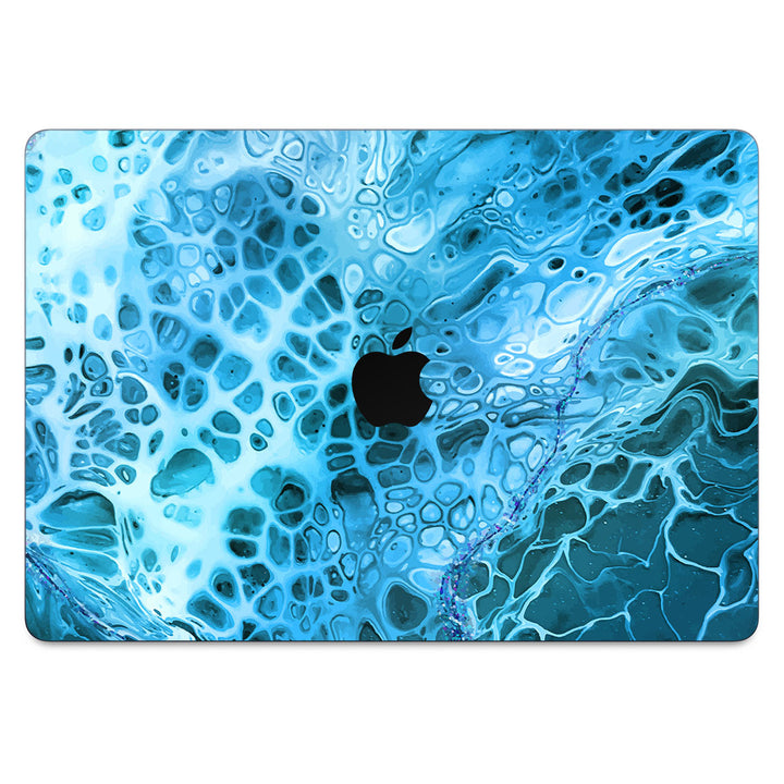 MacBook Air 13.6" (2025 M4) Oil Paint Series Teal Waves Skin