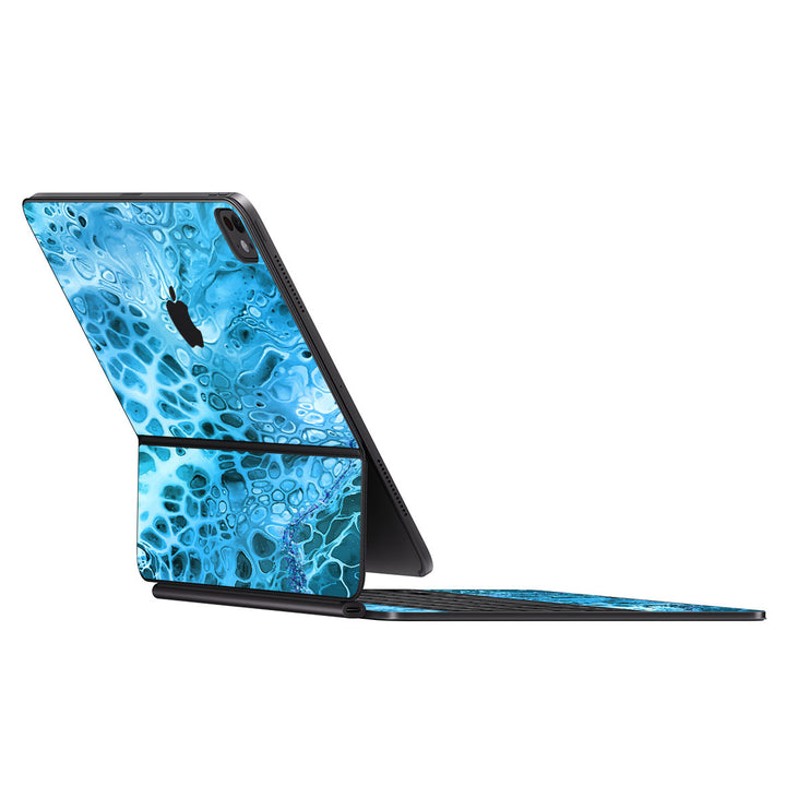 Magic Keyboard for iPad Pro 13" (M4) Oil Paint Series Teal Waves Skin