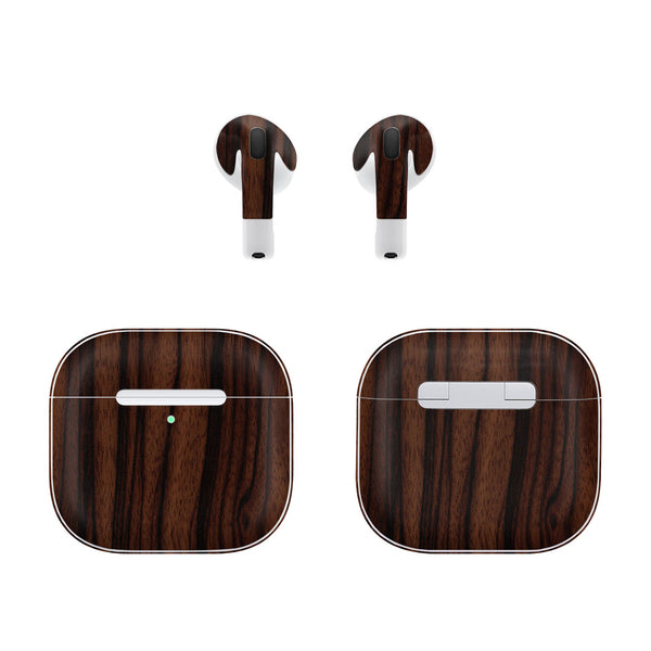 AirPods 4 Wood Series Ebony Skin