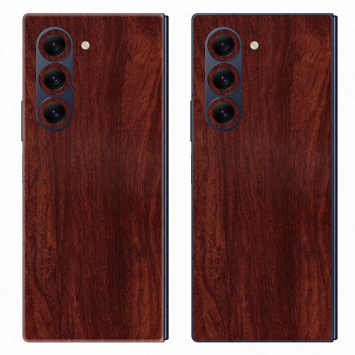 Galaxy Z Fold 6 Wood Series Mahogany Skin