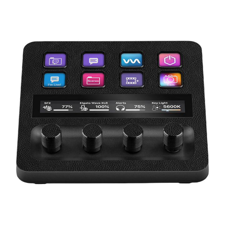 Elgato Stream Deck + Leather Series Black Skin