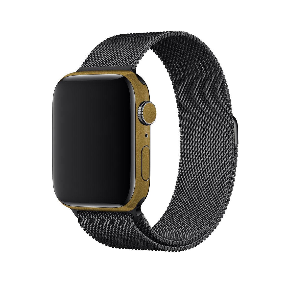 Gold apple watch series 4 cheap with black band