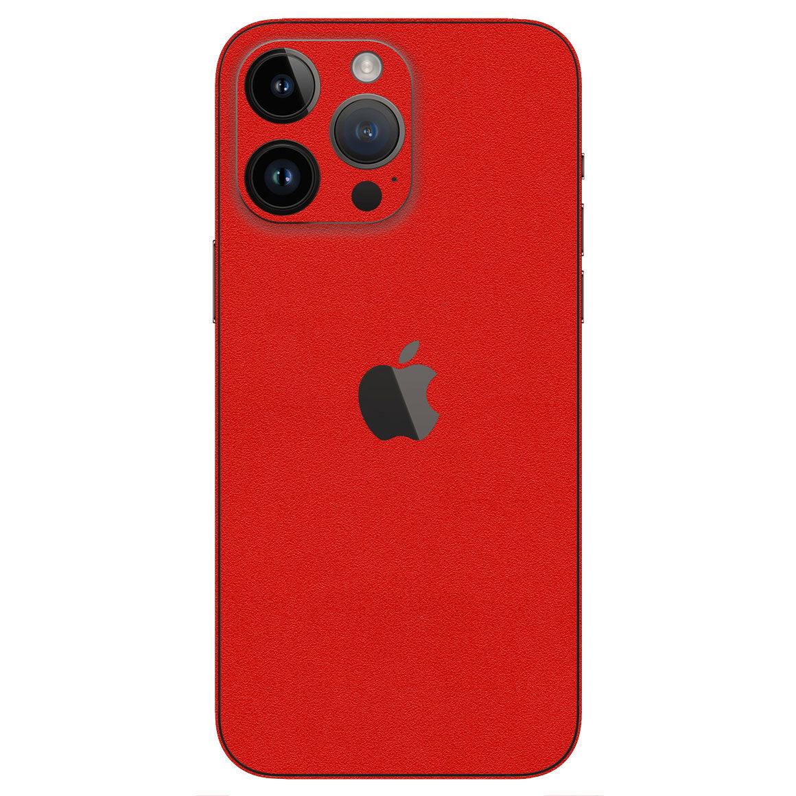 Personalised Red Pebble Leather Phone Case iPhone 14 iPhone 